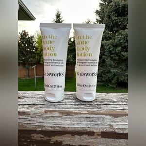 Thisworks in the zone body lotions .76 fl Oz